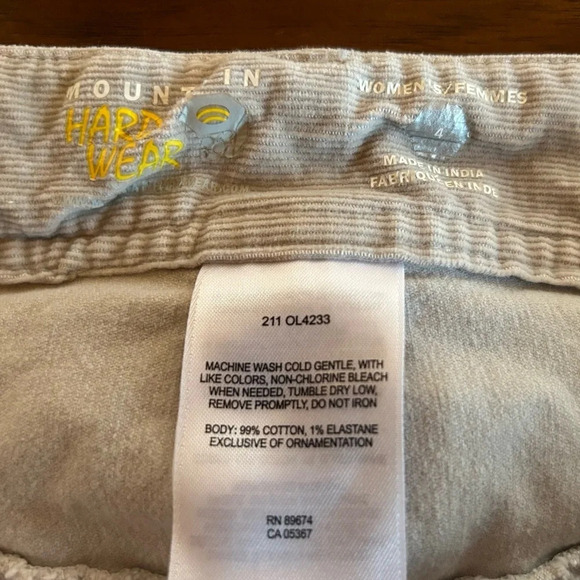 Mountain Hardwear Corduroy Skirt Size 4 - Picture 5 of 5